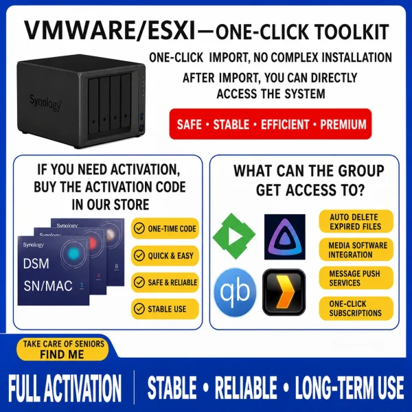 Xpenology  Synology NAS on VMware/ESXi   OVA  File